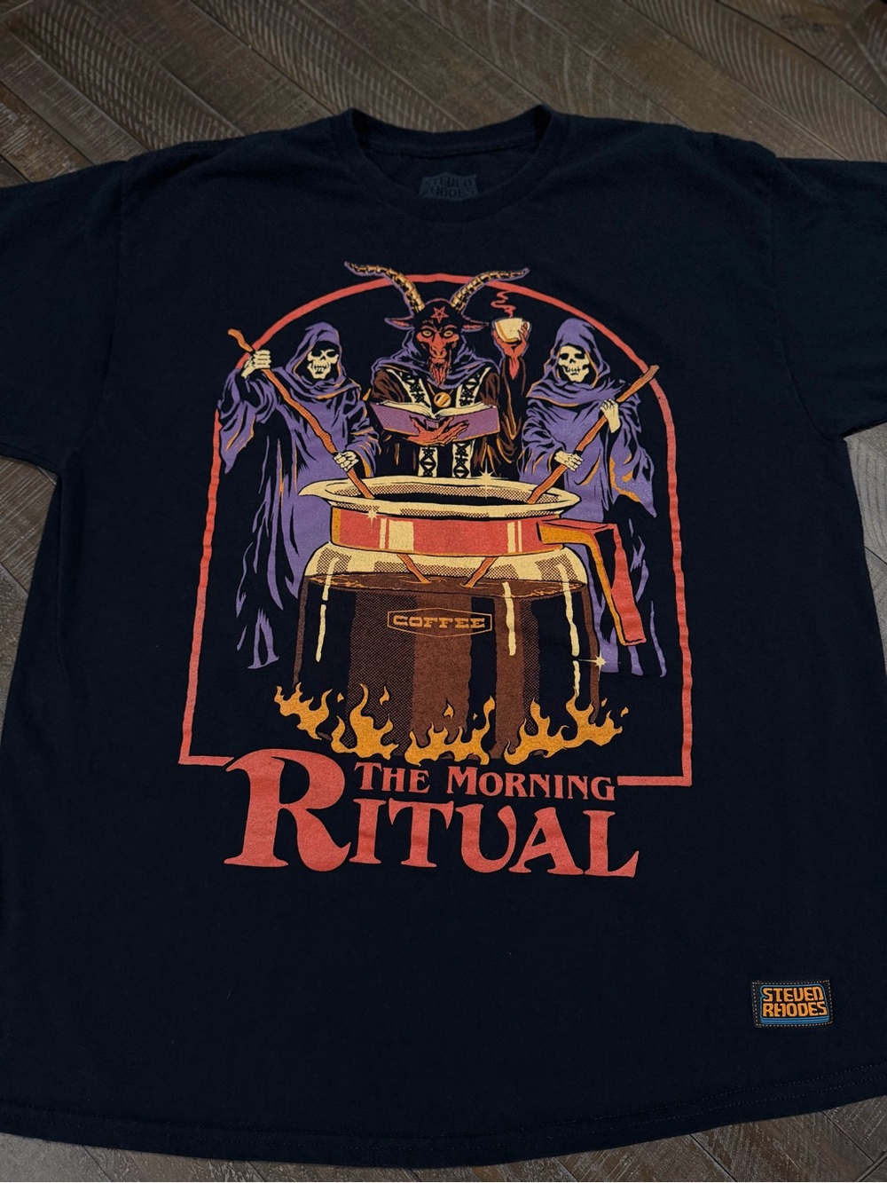 Steven Rhodes “The Morning Ritual” Graphic T-Shirt – Size XL